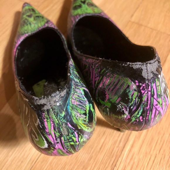 The Cramps ( punk / rockabilly) retro custom HEELS - Picture 2 of 6